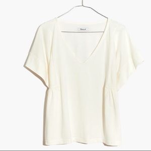 NEW Madewell Supima® Cotton Flutter-Sleeve Tee
